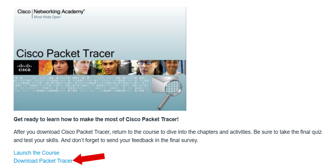 Download Cisco Packet Tracer