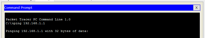 Cisco Packet Tracer: how to ping