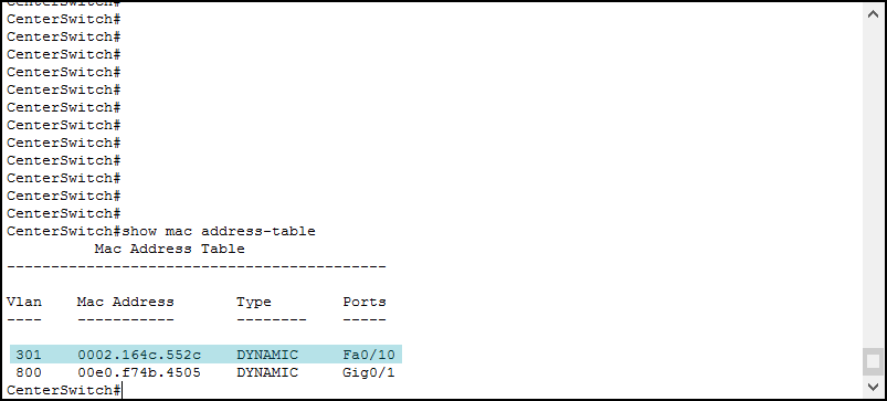 Finding devices with show mac address-table Cisco IOS command