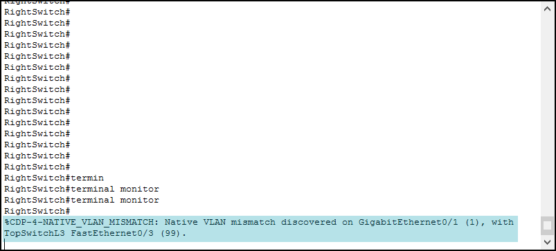 CDP-4 Native VLAN mismatch and how to fix it