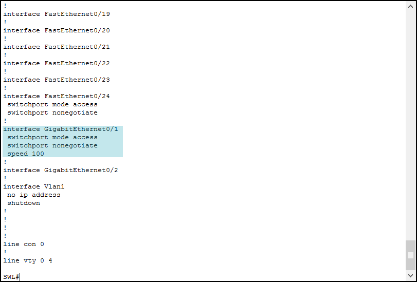 Show running-configration is the Cisco IOS command when troubleshooting interface errors