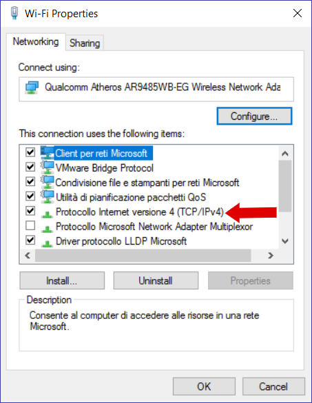Modify TCP/IPv4 settings on Microsoft Windows.