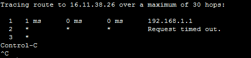 Traceroute will not work if NAT is not properly configured