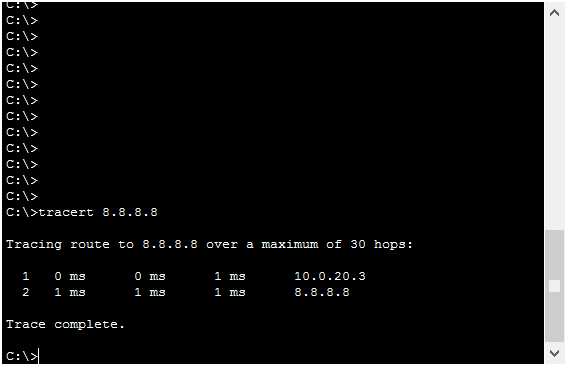 Use the tracert command on Microsoft Windows to see which Cisco router is the active standby HSRP router.