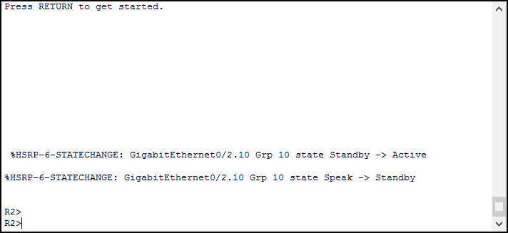 Cisco HSRP syslog messages tells you when the router changed HSRP state