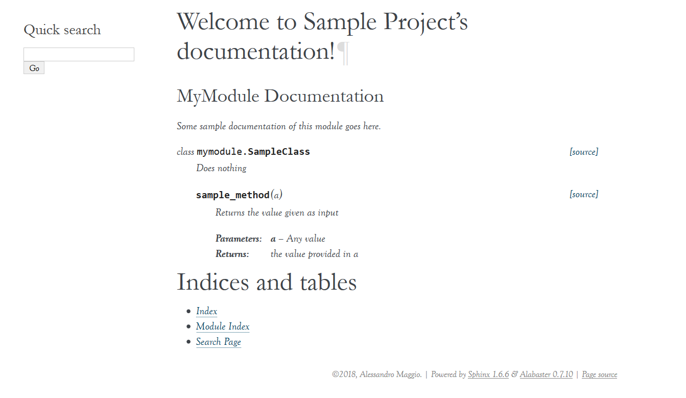 Sphinx builds beautiful web pages interpreting the RST code you write in your python documentation.