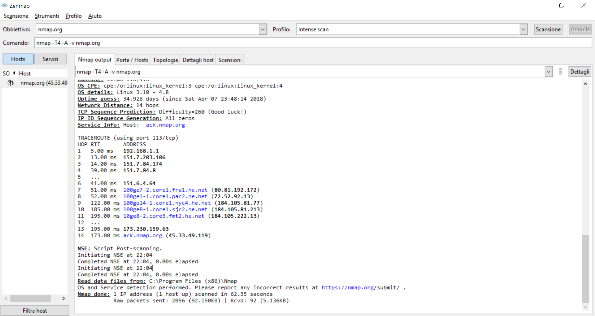 In a nmap tutorial it is important to understand the nmap output, and zenmap shows it in its raw version