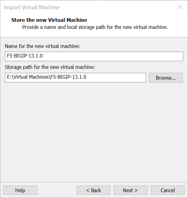 The first step in the F5 LTM Tutorial for installation is to import the OVA.