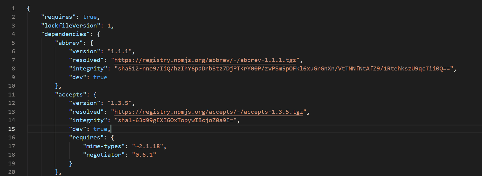 What is package lock json? It is a file to list dependencies of your javascript applications