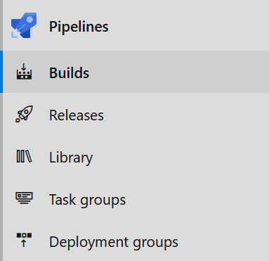 To create an azure build pipeline, go to the Pipeline section on the left menu inside Azure DevOps.