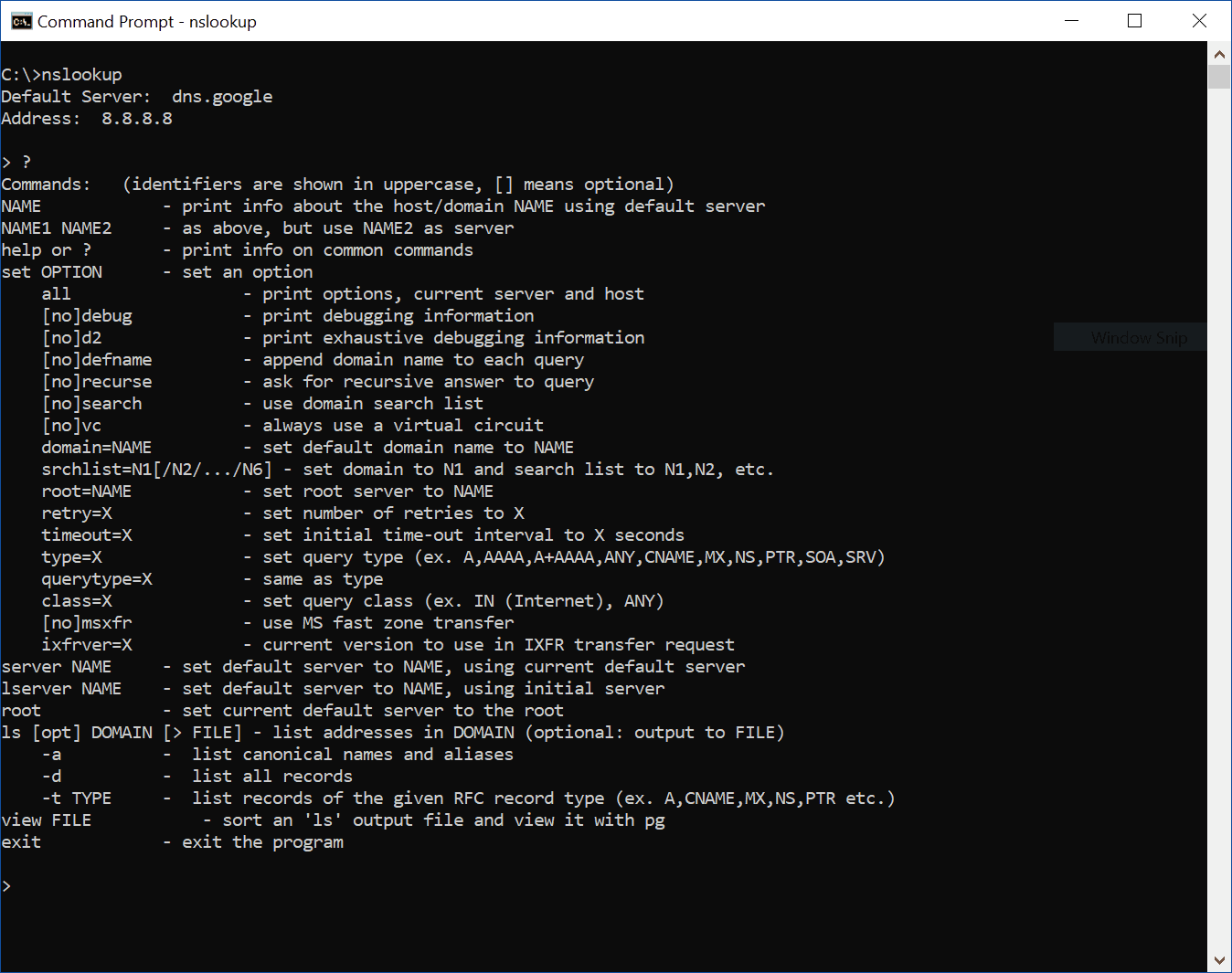 Nslookup is the native tool on Windows for DNS Troubleshooting.