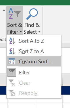 Excel custom sorting for IP addresses