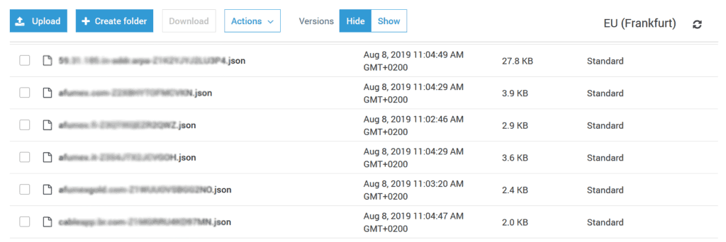 AWS Route53 Backup results inside S3