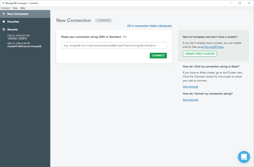 MongoDB compass allows you to manage your MongoDB database graphically