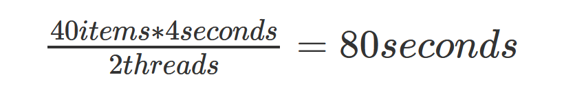 Thread Duration Formula Example