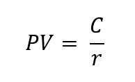 Perpetuity formula, the present value of a perpetuity is obtained by dividing the desired cash flow over the period by the interest rate. It is a crucial concept when investing for beginners