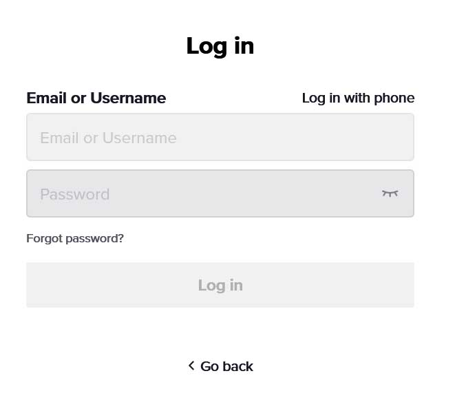 Original TikTok form that the TikTok hacker will replicate in a malicious website