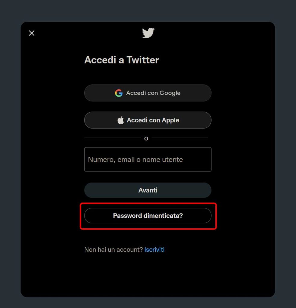 To hack Twitter, you start by asking a password reset