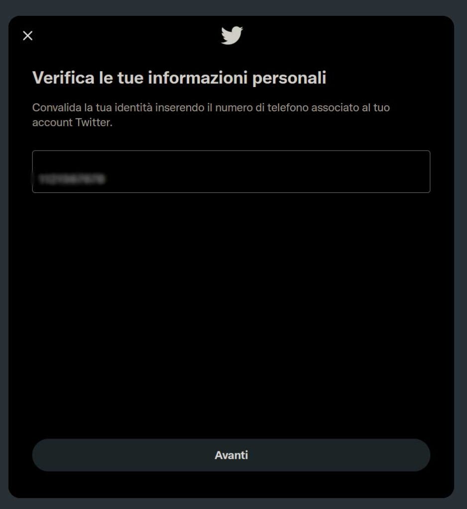 When you try to Hack Twitter, it may ask to provide your phone as a verification