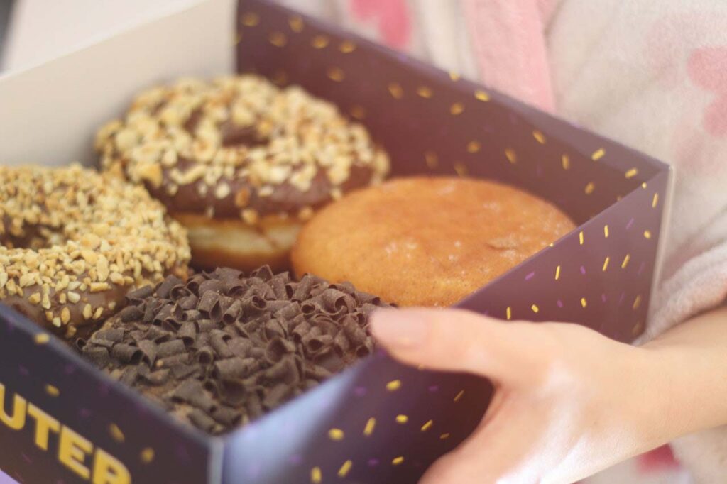 How to thank your team with donuts? Don't do that often, and ensure everyone has something to eat they will like and will not feel guilty eating