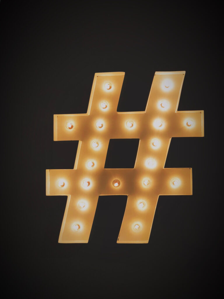 Hashtags are a popular tool for the social media influencer on Instagram and Twitter