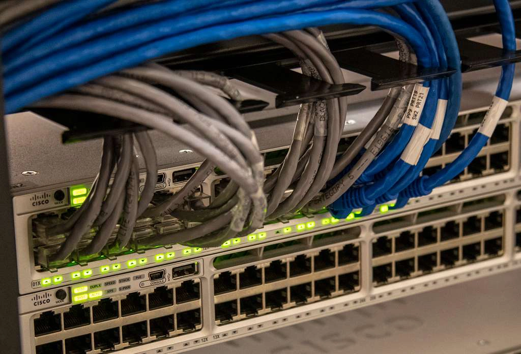 A network switch is a device with many ports that provide connectivity to servers and connects to other switches, firewalls, or other network devices.